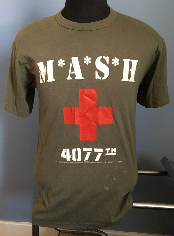 80s Vintage MASH 4077th army green M*A*S*H televi… - image 2
