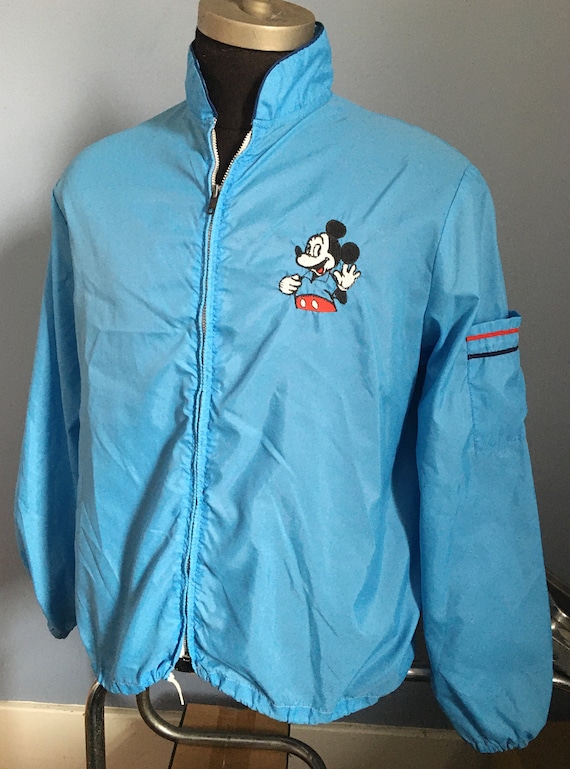 Vintage 60s 70s Mickey Mouse Disney World Windbreaker Jacket