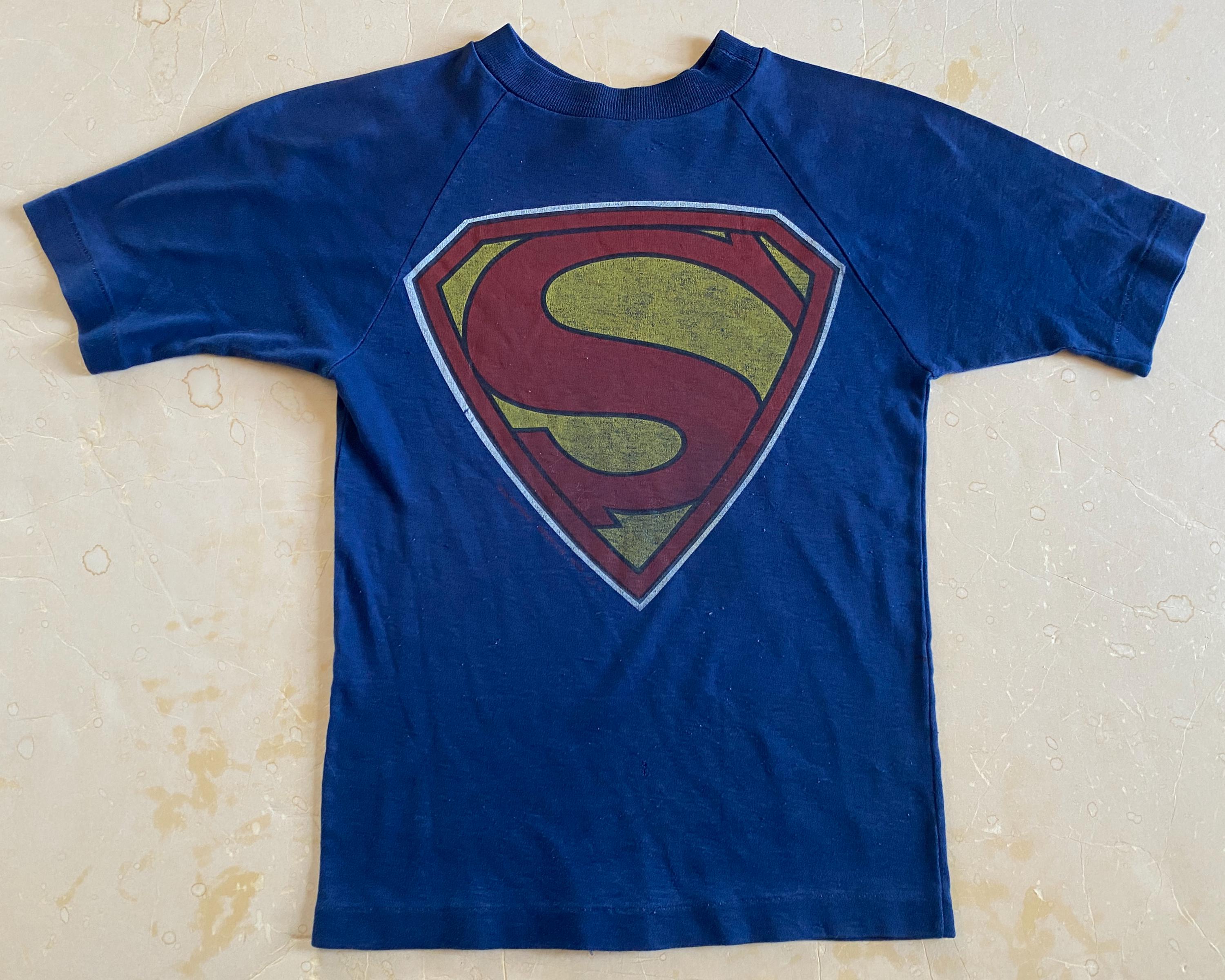 70s 80s Vintage Superman T-shirt - YOUTH MEDIUM - Movie DC Comics 