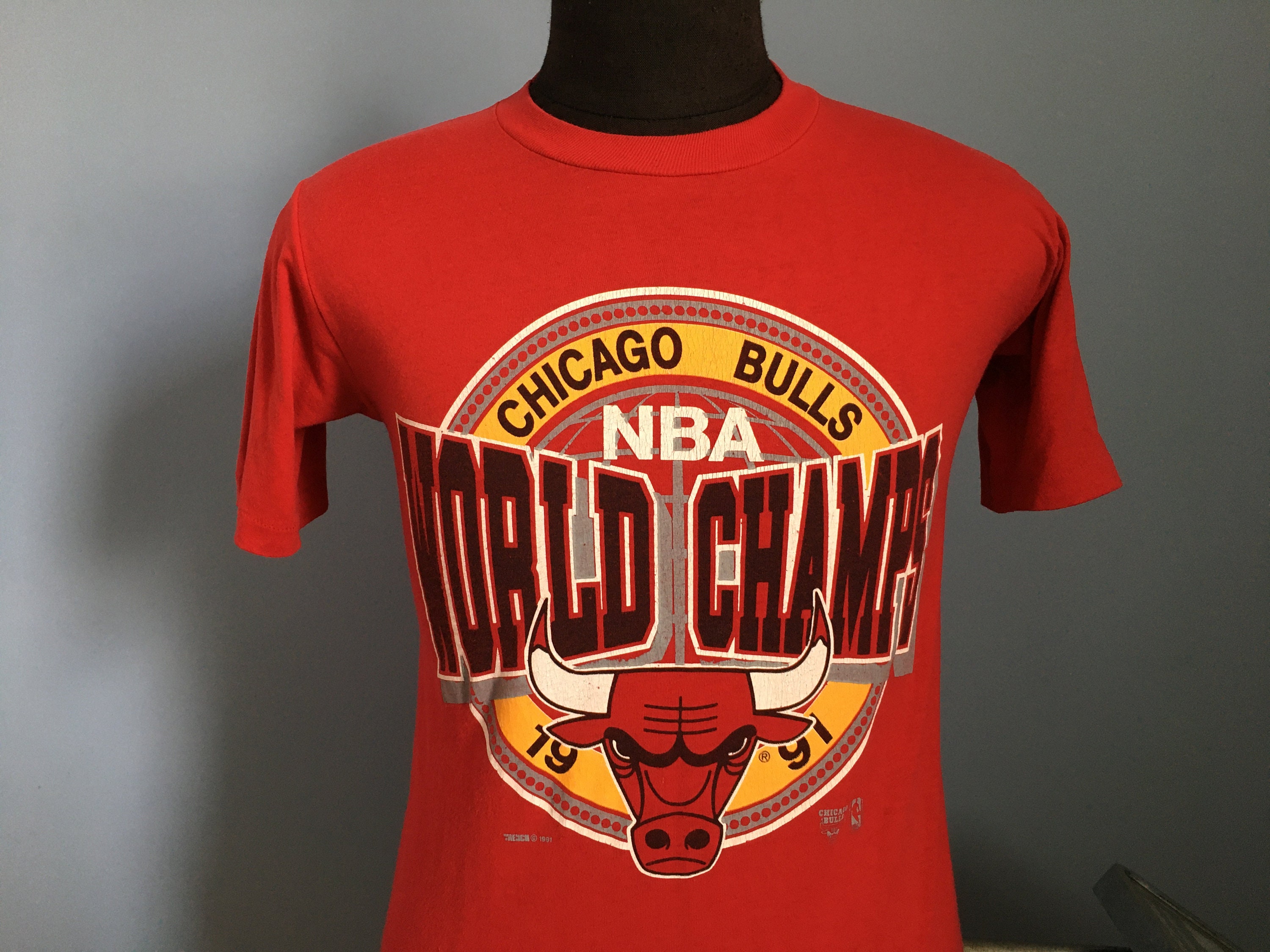 1991 Chicago Bulls The Good Boys NBA Champions T Shirt Size Large – Rare  VNTG