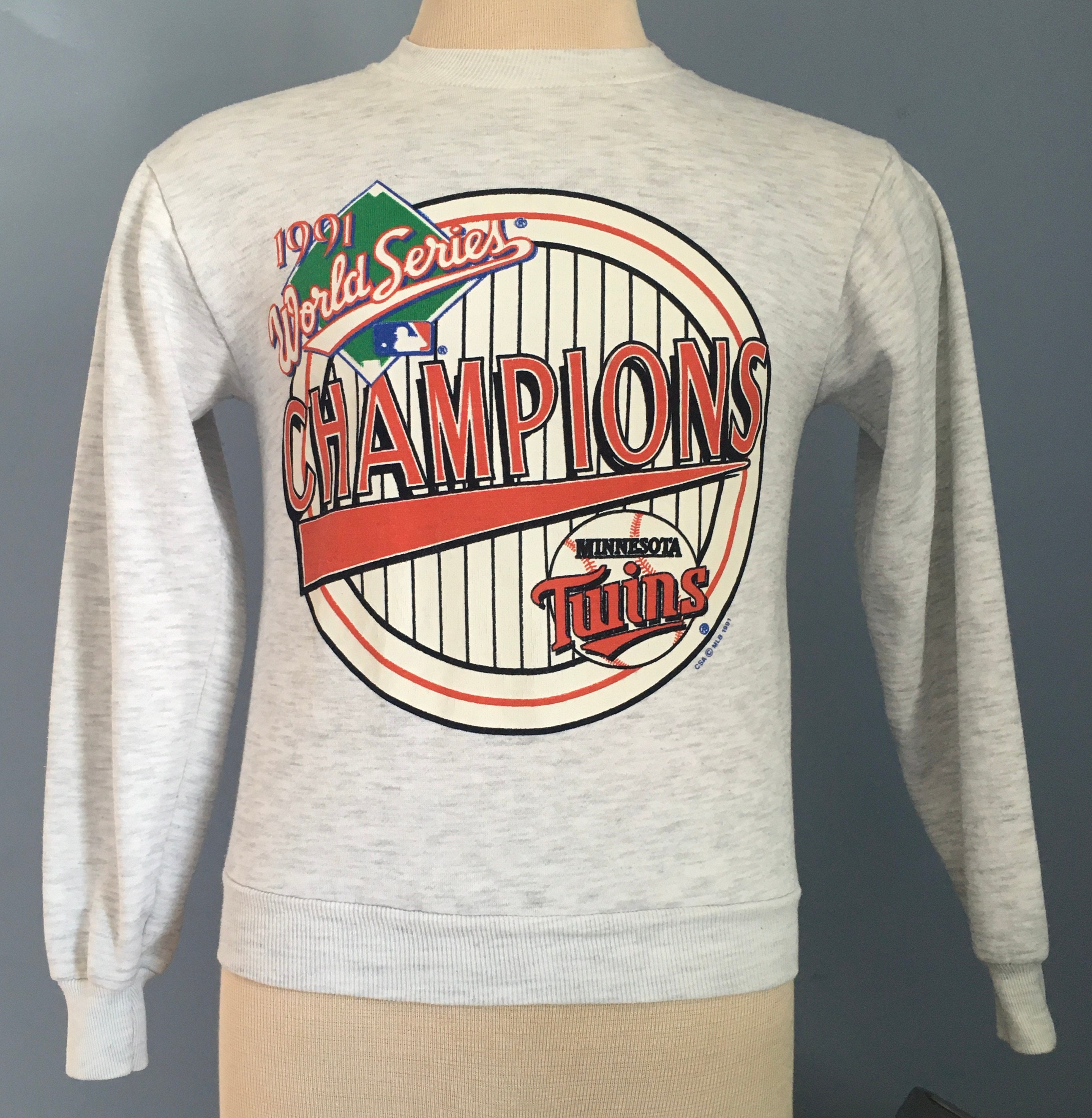 90s Vintage Minnesota Twins 1991 World Series Champions Champs Mlb