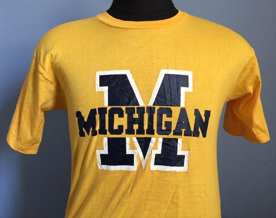 80s Vintage Michigan Wolverines University UM Deadstock Dead Stock 