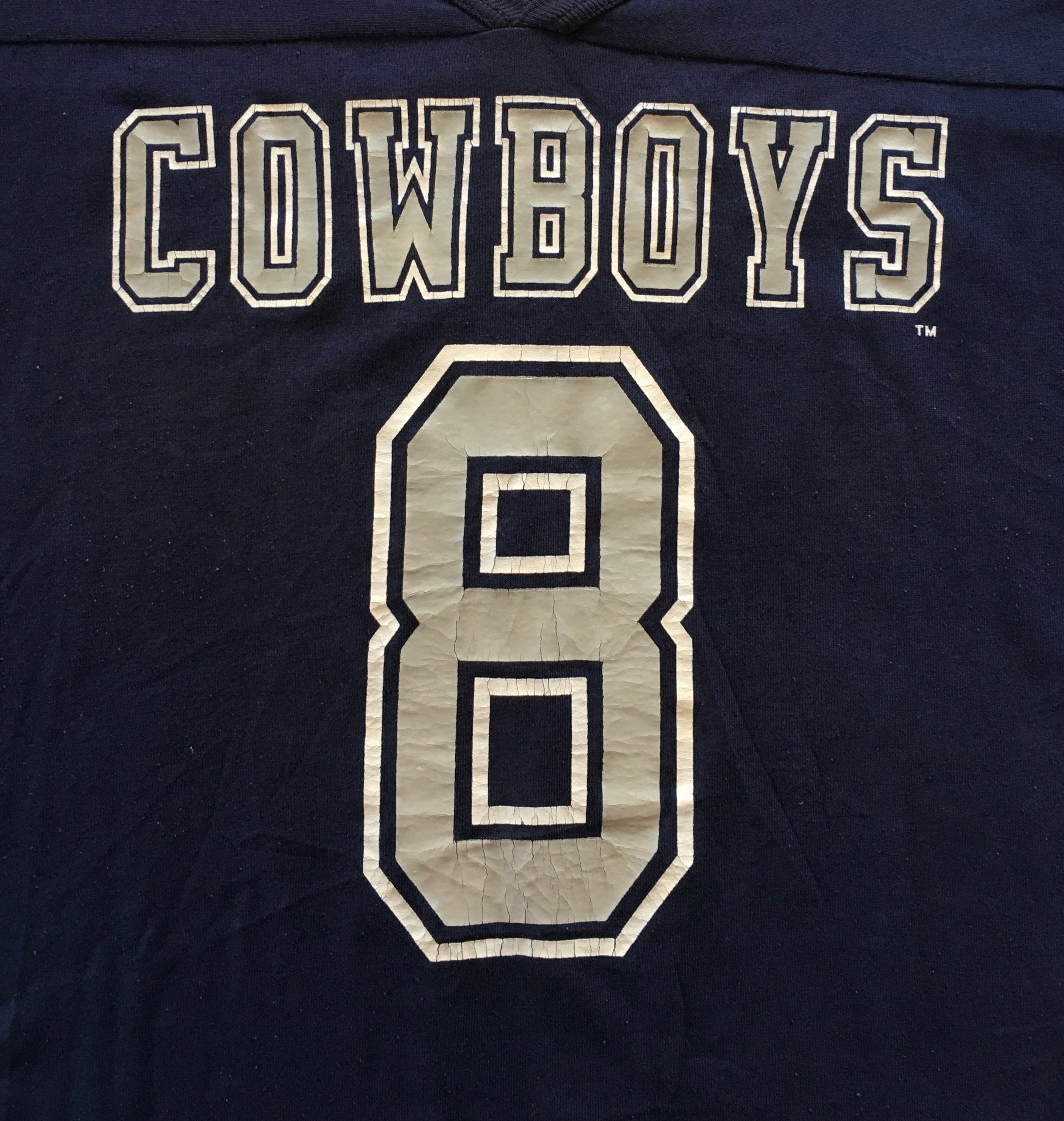 90s Vintage Troy Aikman #8 Dallas Cowboys Nfl Football Wilson