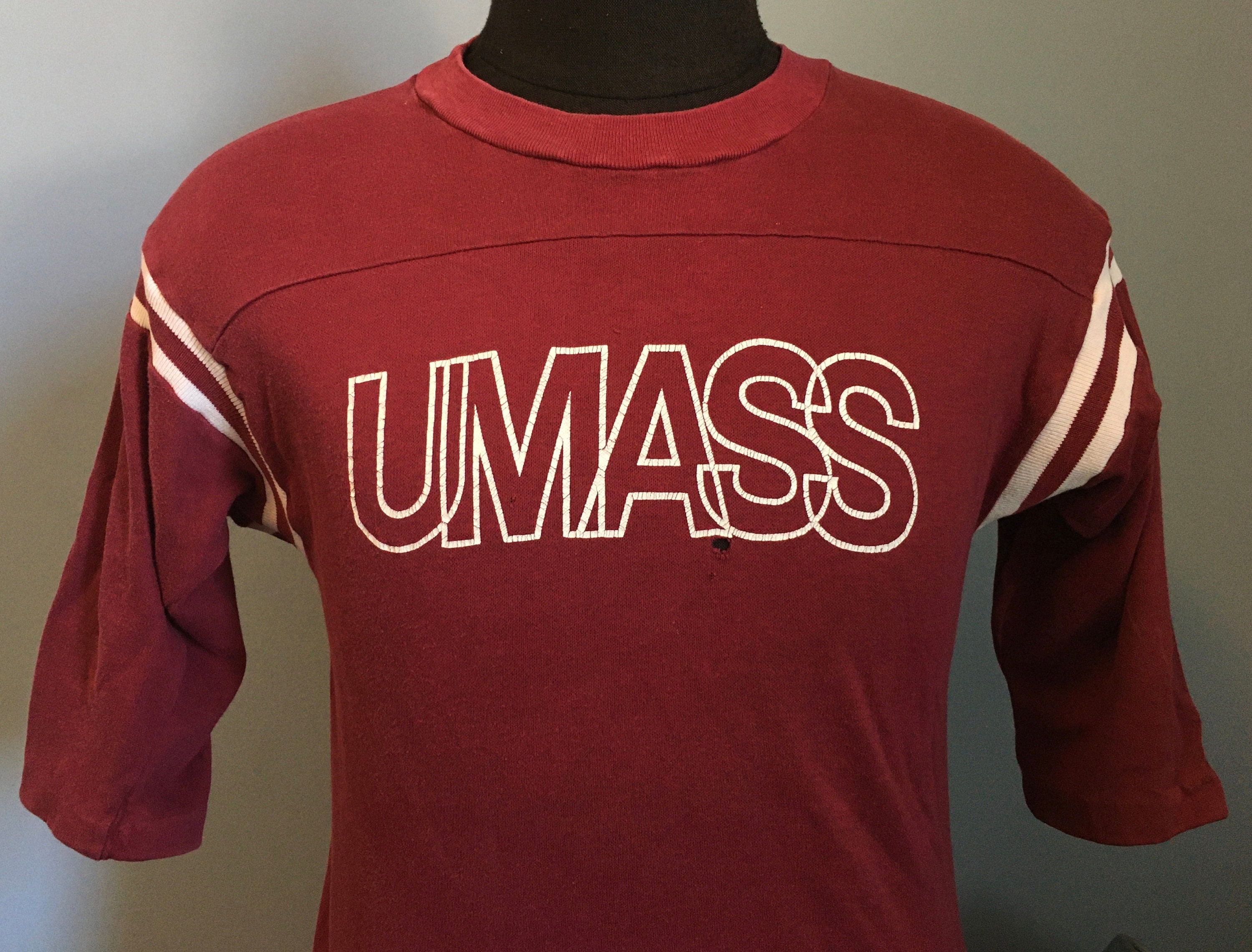 Youth Vintage UMASS MINUTEMEN Custom Hockey Jersey Embroidery