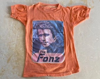 Camiseta vintage de los años 70 "Happy Days Fonzie The Fonz" - Talla juvenil 3T