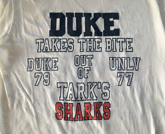 90s Vintage Duke University Blue Devils UNLV 1991… - image 3