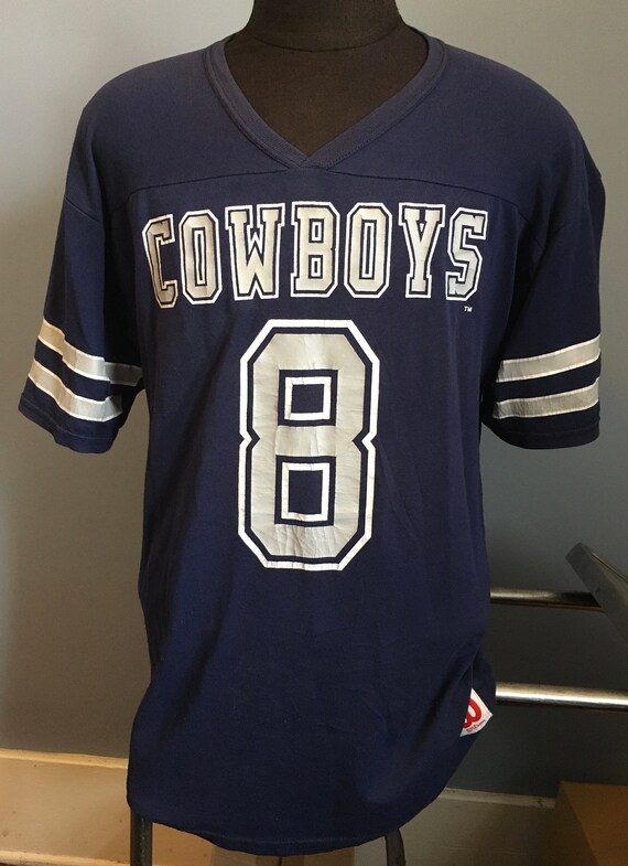 90s Vintage Troy Aikman #8 Dallas Cowboys Nfl Football Wilson