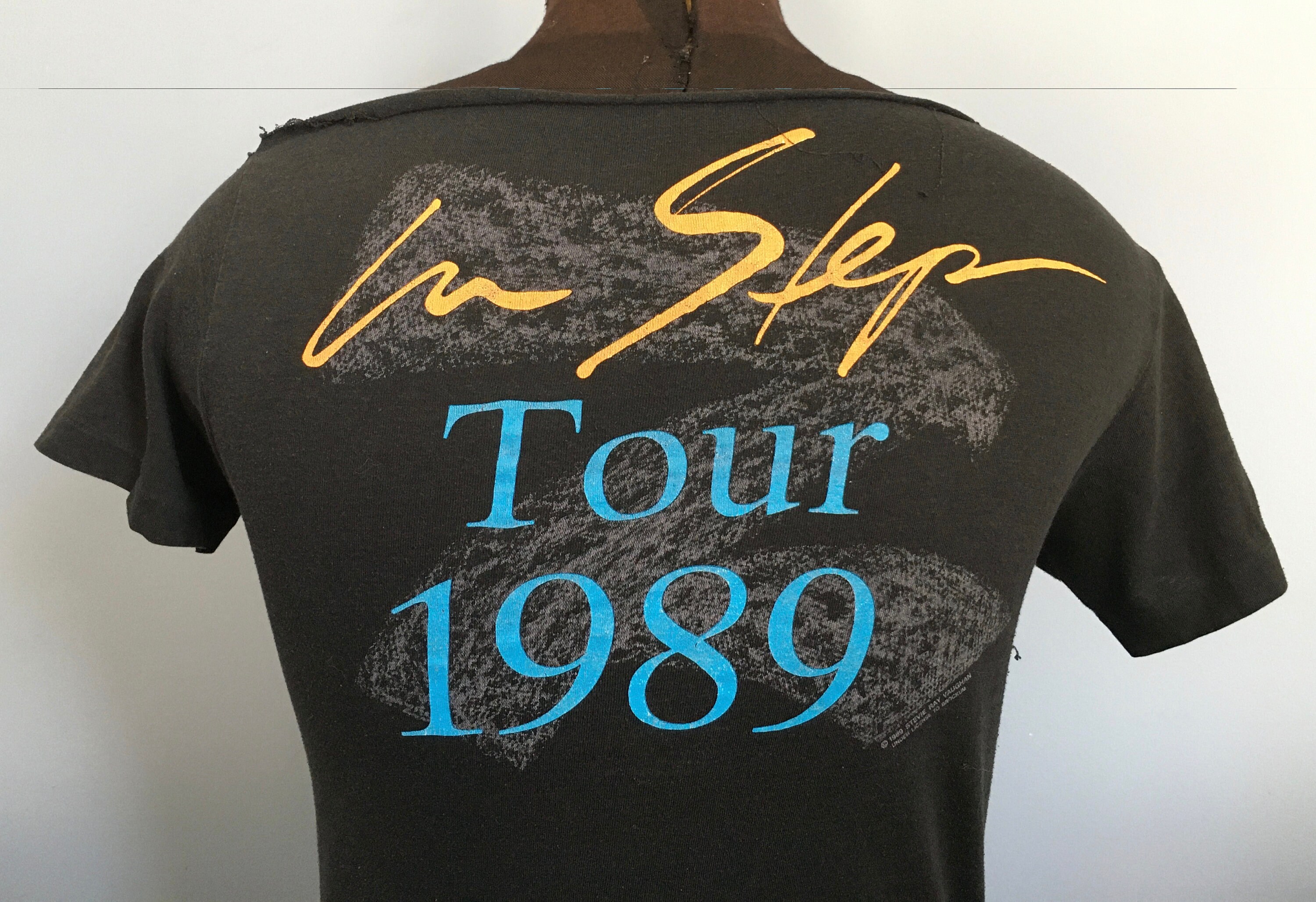 80s Vintage Stevie Ray Vaughan 1989 Double Trouble in Step