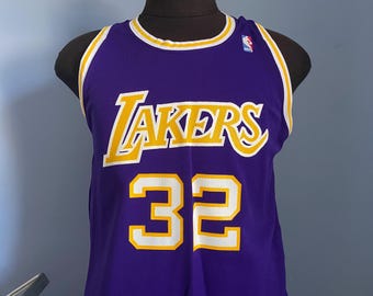 Size 48 VTG 90's Lakers Champion NBA Jersey, Player Johnson #32