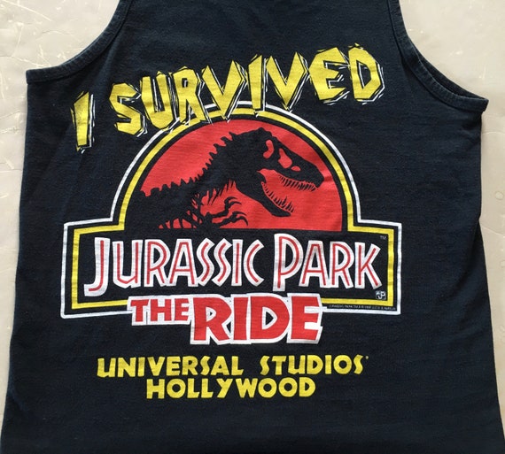 T-shirt Vintage Jurassic Park – Années 90 – Disney – état Usage