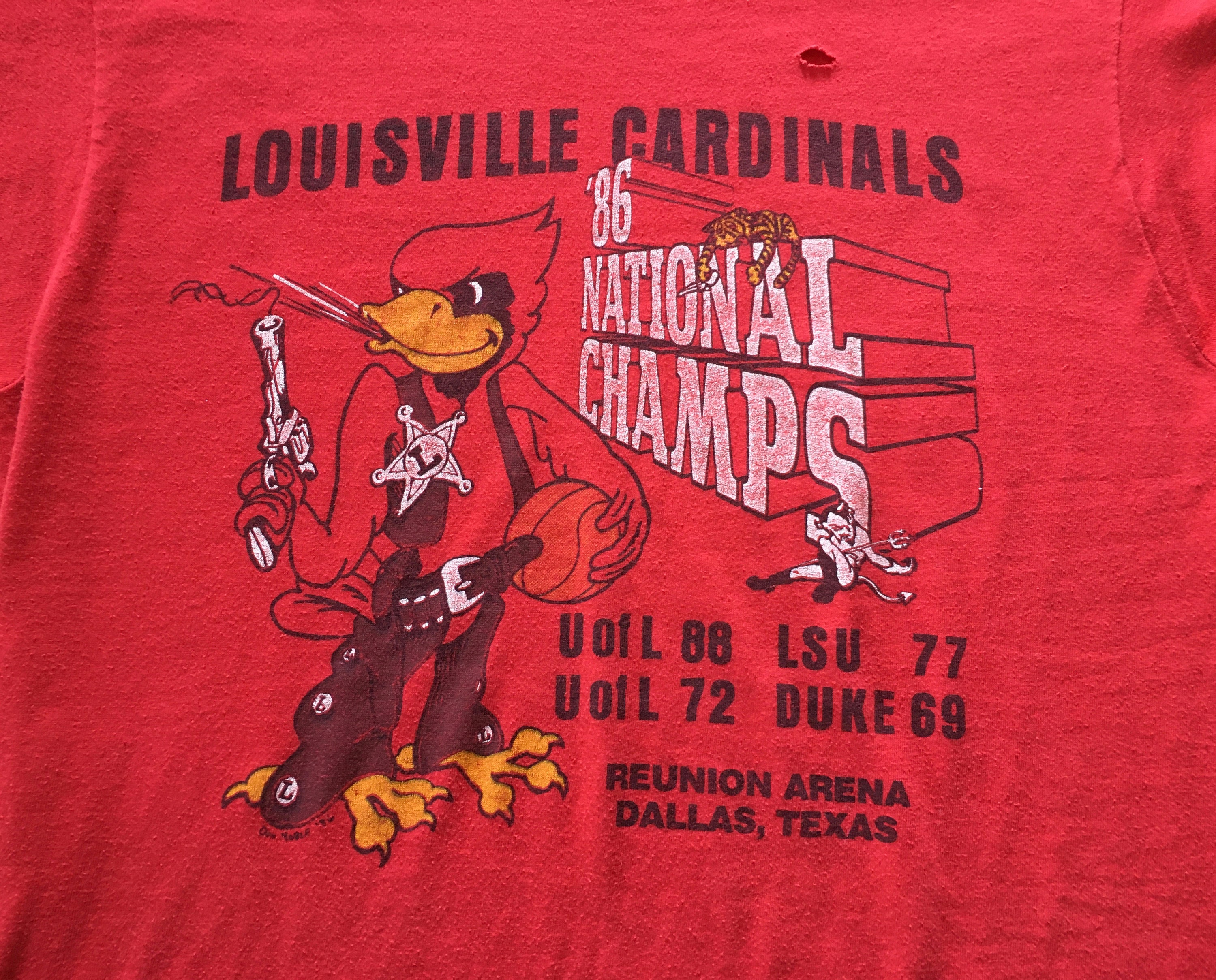 Buy 80s Vintage Louisville Cardinals University 1986 National Online in  India 