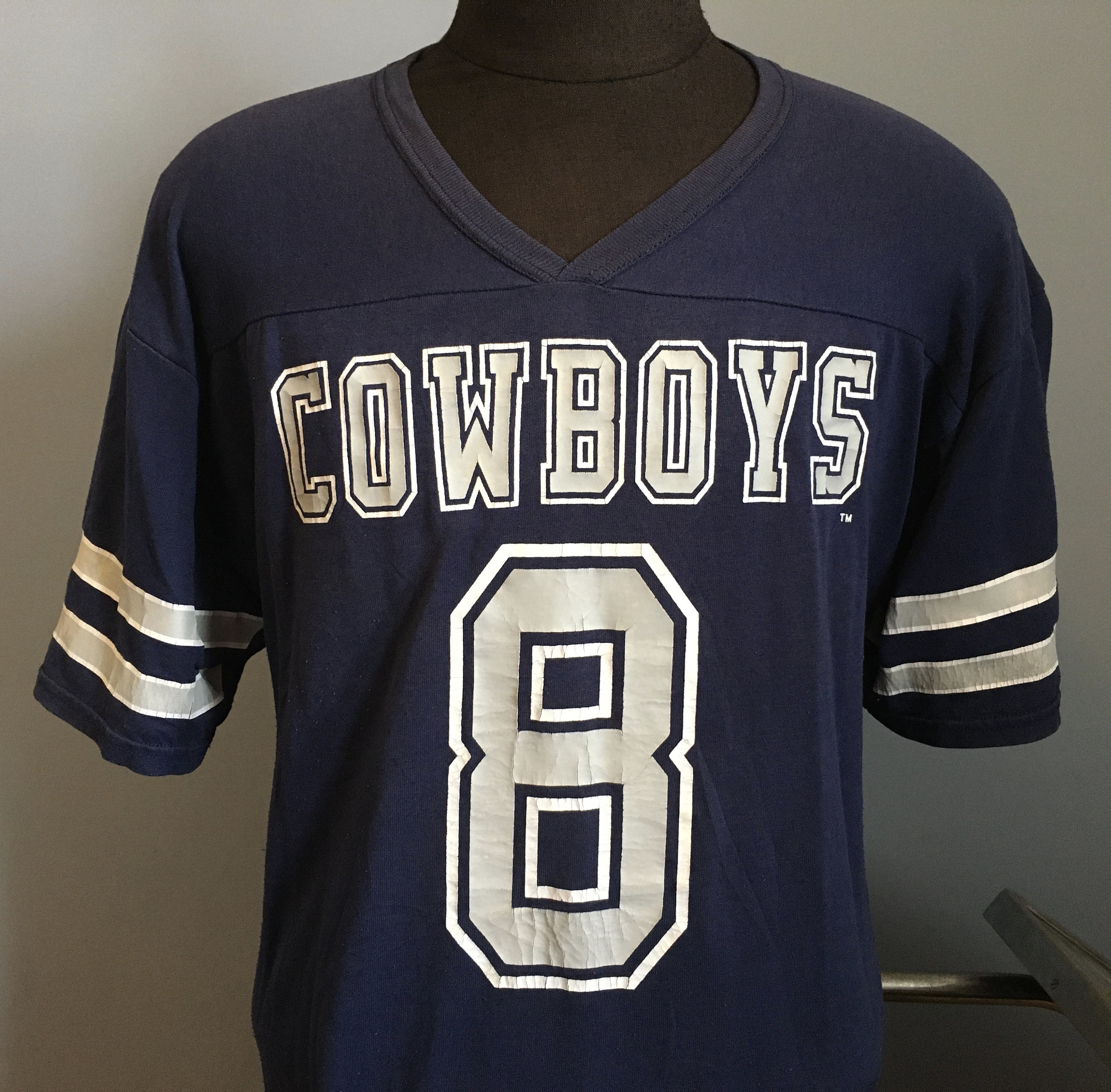 90s Vintage Troy Aikman #8 Dallas Cowboys Nfl Football Wilson