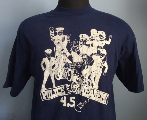 POLICE ACADEMY RETRO WOMANS T SHIRT CLASSIC 90S FILM MOVIE T SHIRT