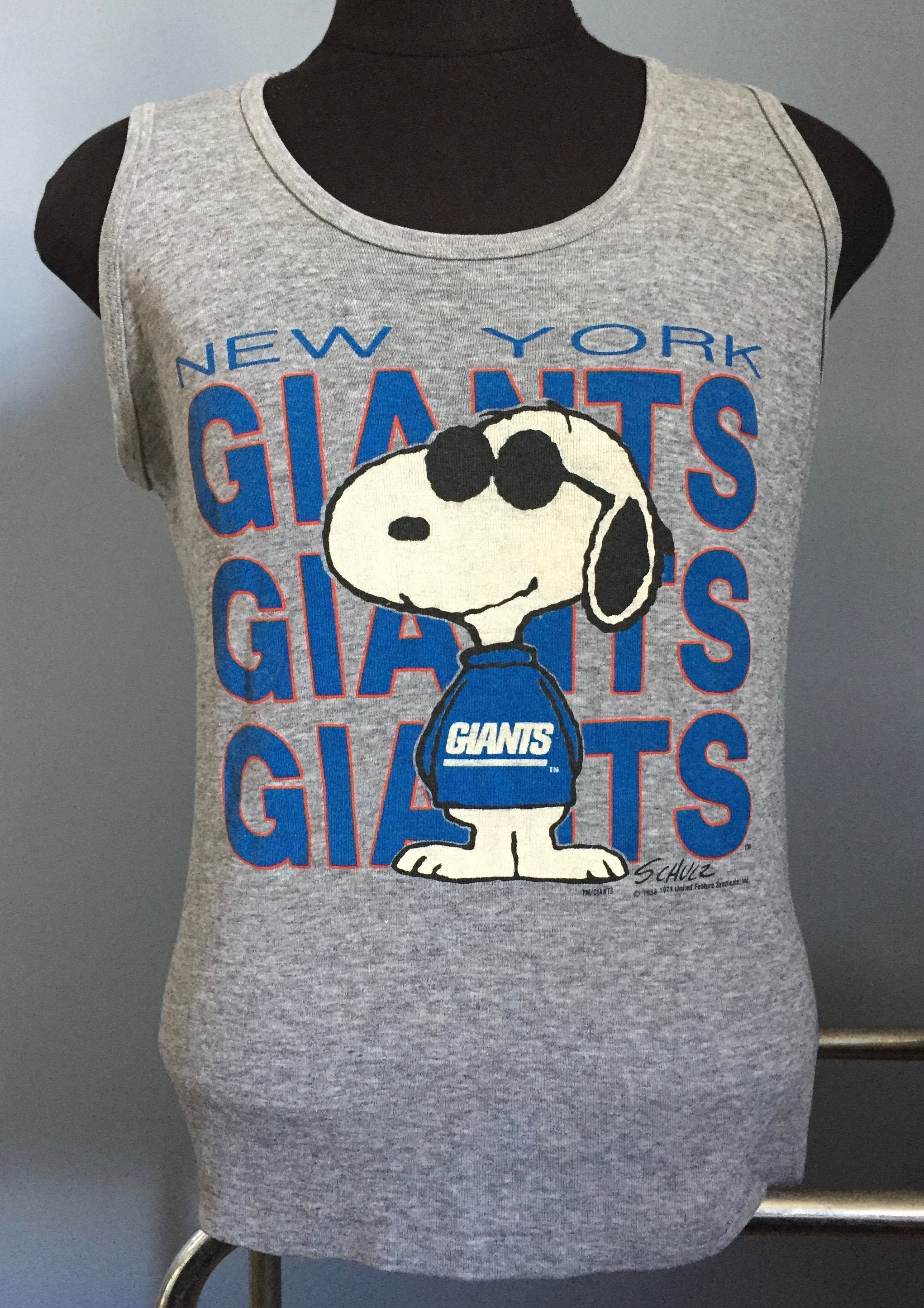 80s Vintage New York Giants Snoopy Peanuts Joe Cool Cartoon Etsy Uk