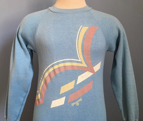80s Spalding Shoes Athletic Sports Sweatshirt XS - Etsy