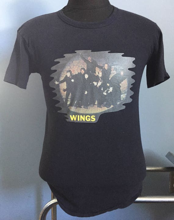 Vintage 70s Wings Band on the Run 1973 Paul Mccartney T Vintage 70s Wings Band on the Run 1973 Paul Mccartney T