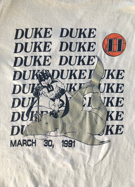 90s Vintage Duke University Blue Devils UNLV 1991… - image 6