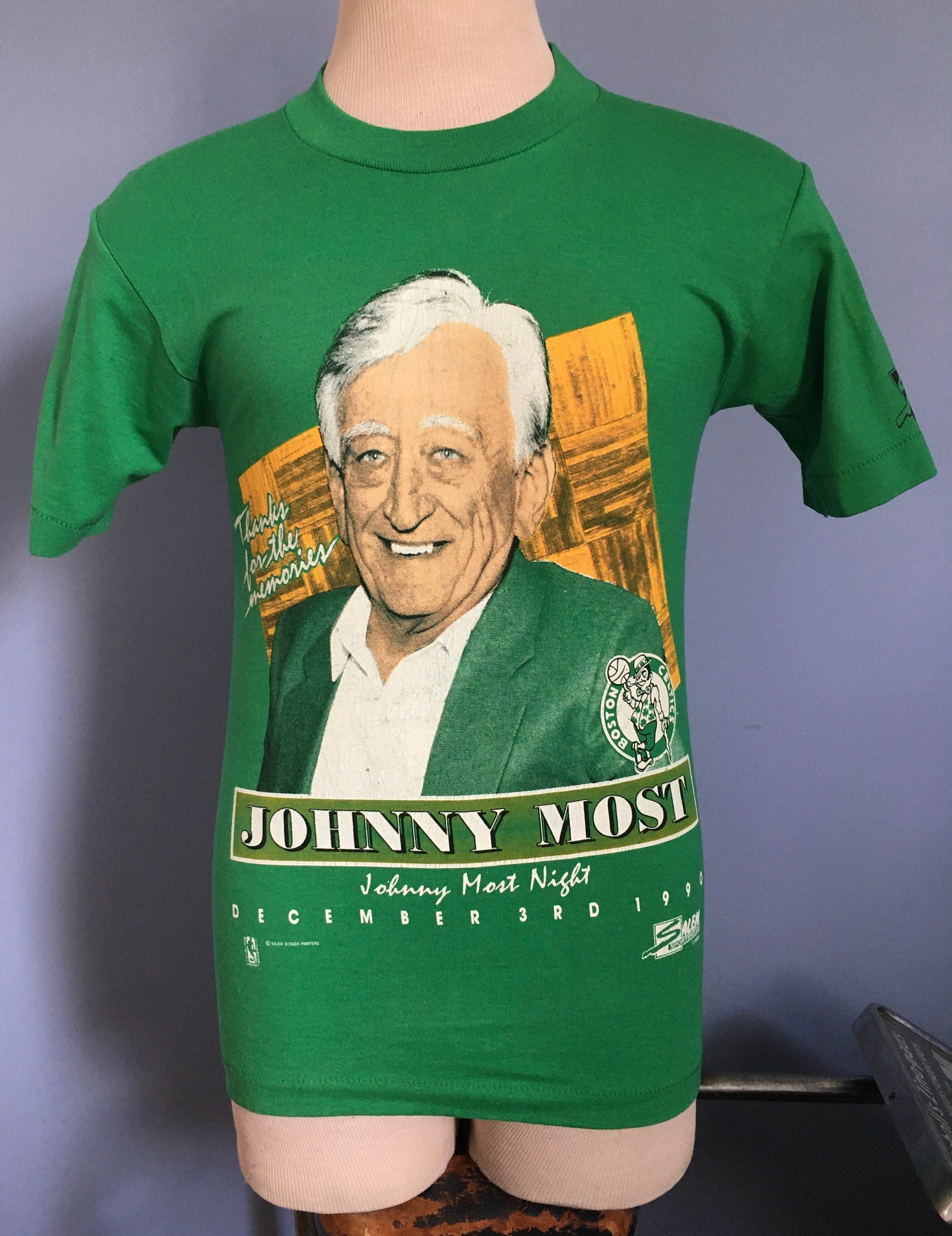 90年代ヴィンテージ ボストン セルティックス Tシャツ：ジョニー 