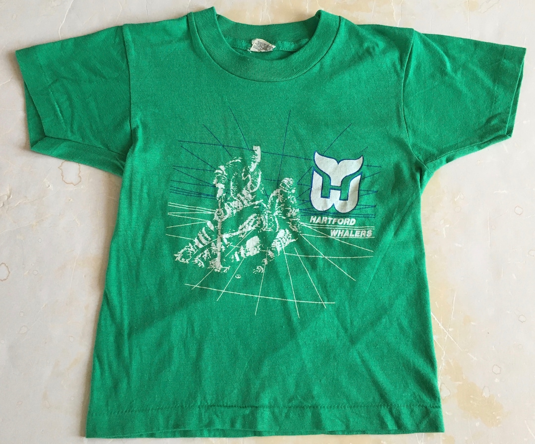 T-shirt Vintage 80's Arlington Youth Hockey – Vert Kelly, XL Enfant, Impression Recto/verso