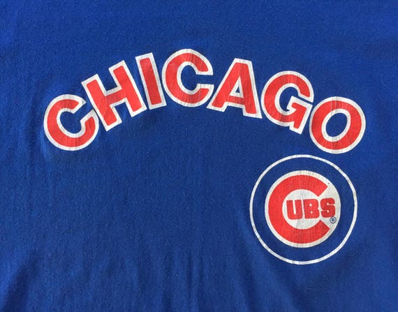 80s Vintage Chicago Cubs mlb baseball T-Shirt - S… - image 3