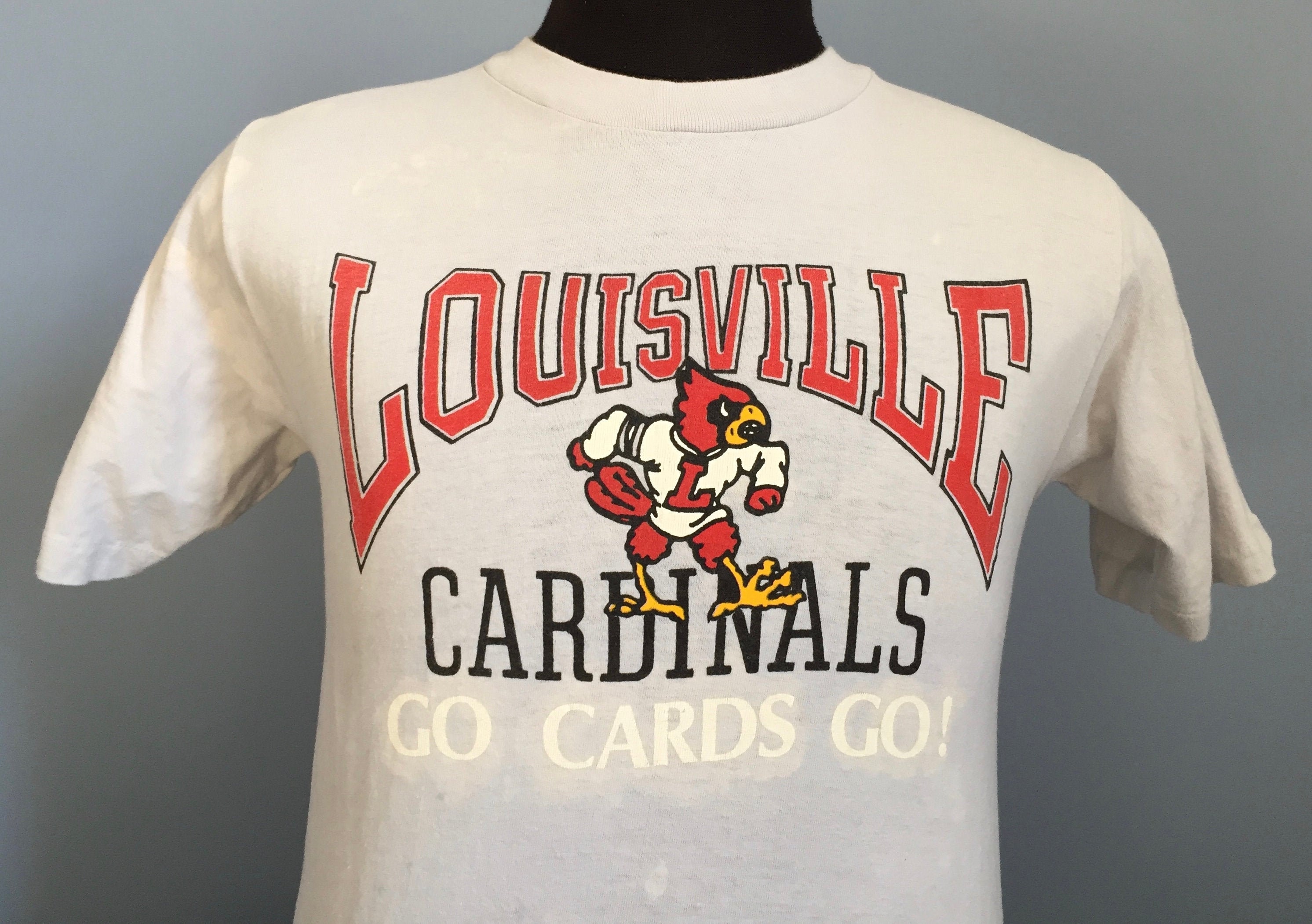 80s Vintage Louisville Cardinals University Go Cards Go Ncaa -  Israel
