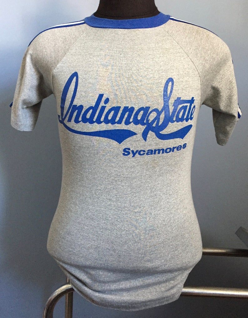 larry bird indiana state t shirt