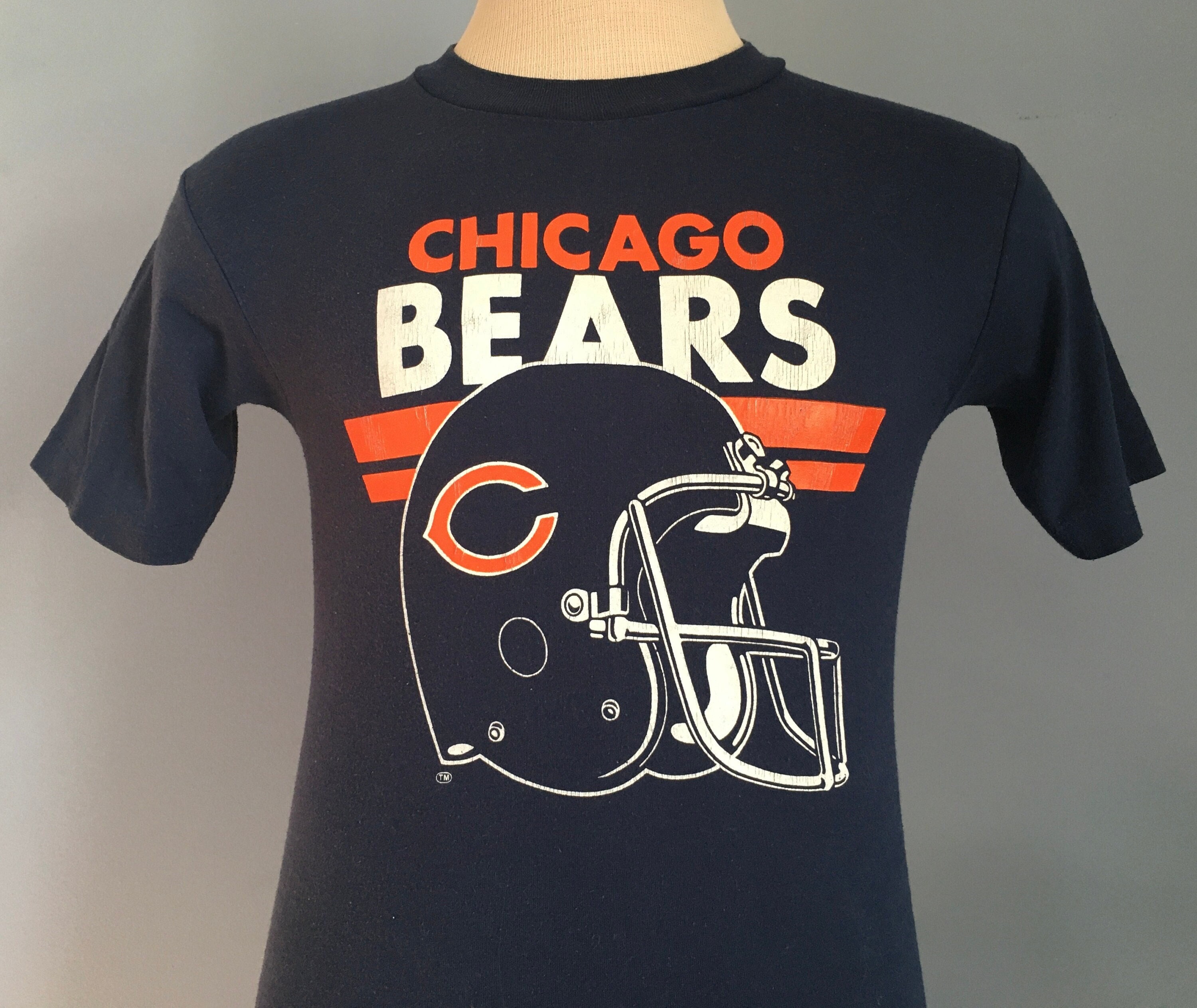 80s Vintage Chicago Bears Nfl Football T-shirt - SMALL - Etsy