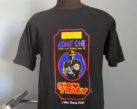Vintage 90s Dick Tracy Movie T-shirt: 1990, Admit One - MEDIUM - Etsy Vintage 90s Dick Tracy Movie T-shirt: 1990, Admit One - MEDIUM - Etsy