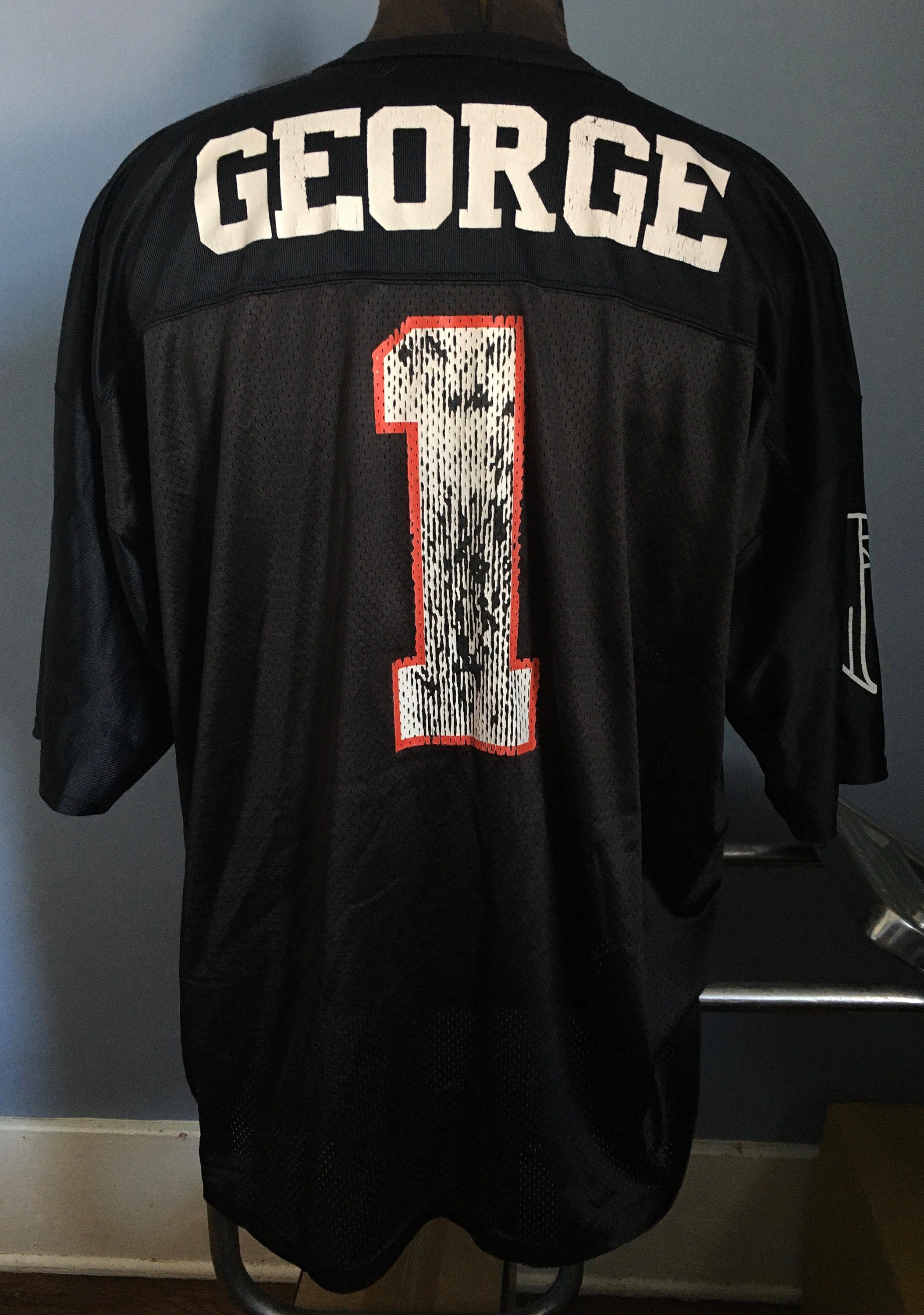 90s Vintage Jeff George #1 Atlanta Falcons NFL Football Logo