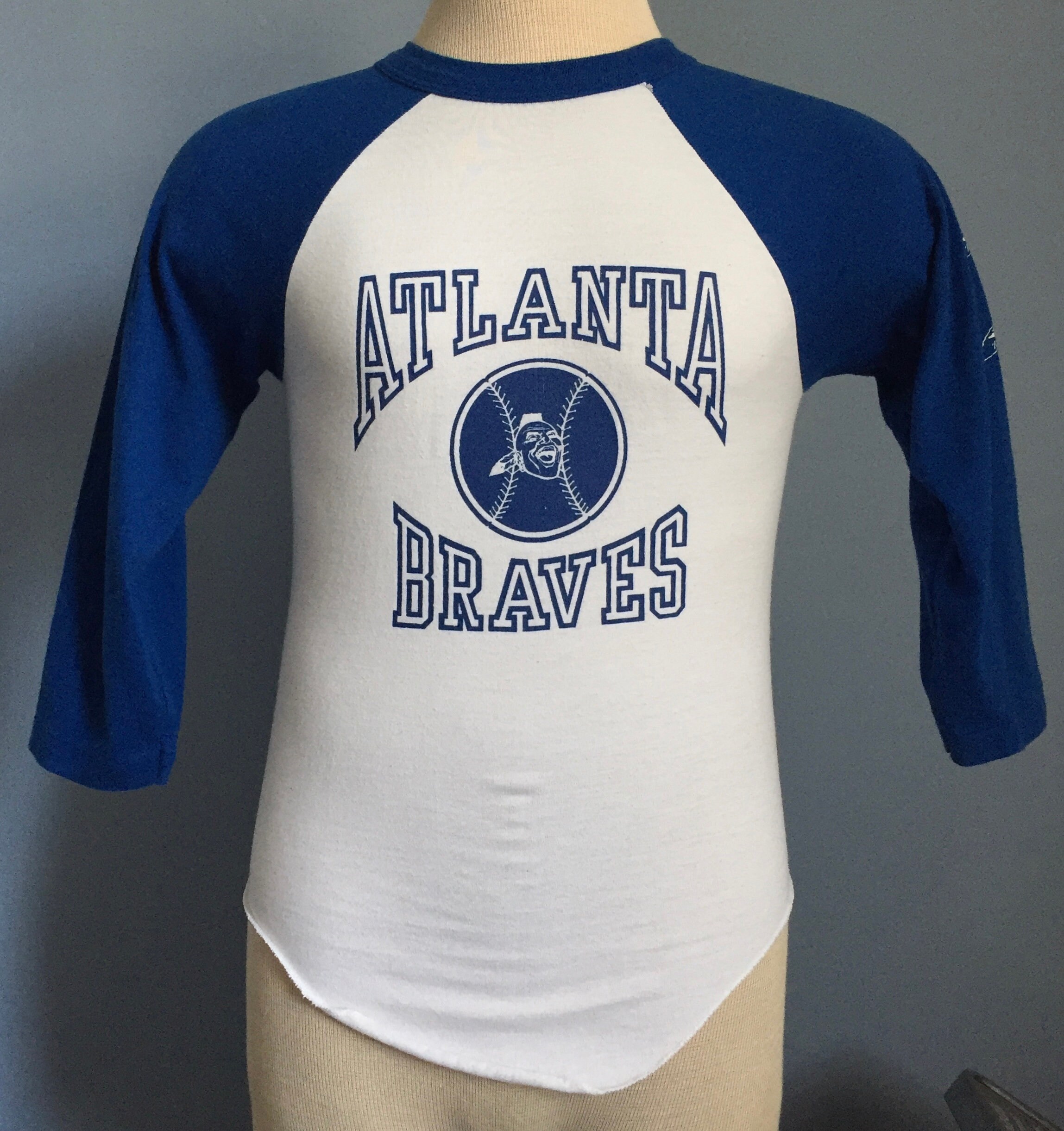 80s Vintage Atlanta Braves Mlb Baseball Raglan T-shirt XS -  Norway