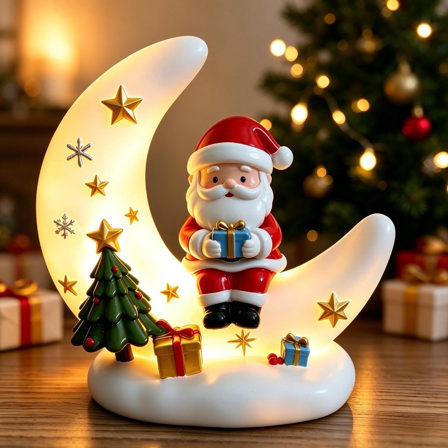 Santa Moon Light - Etsy