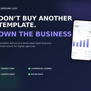 White Label Agency Business OS, Cloudflare SaaS Source Code, Client Portal CRM