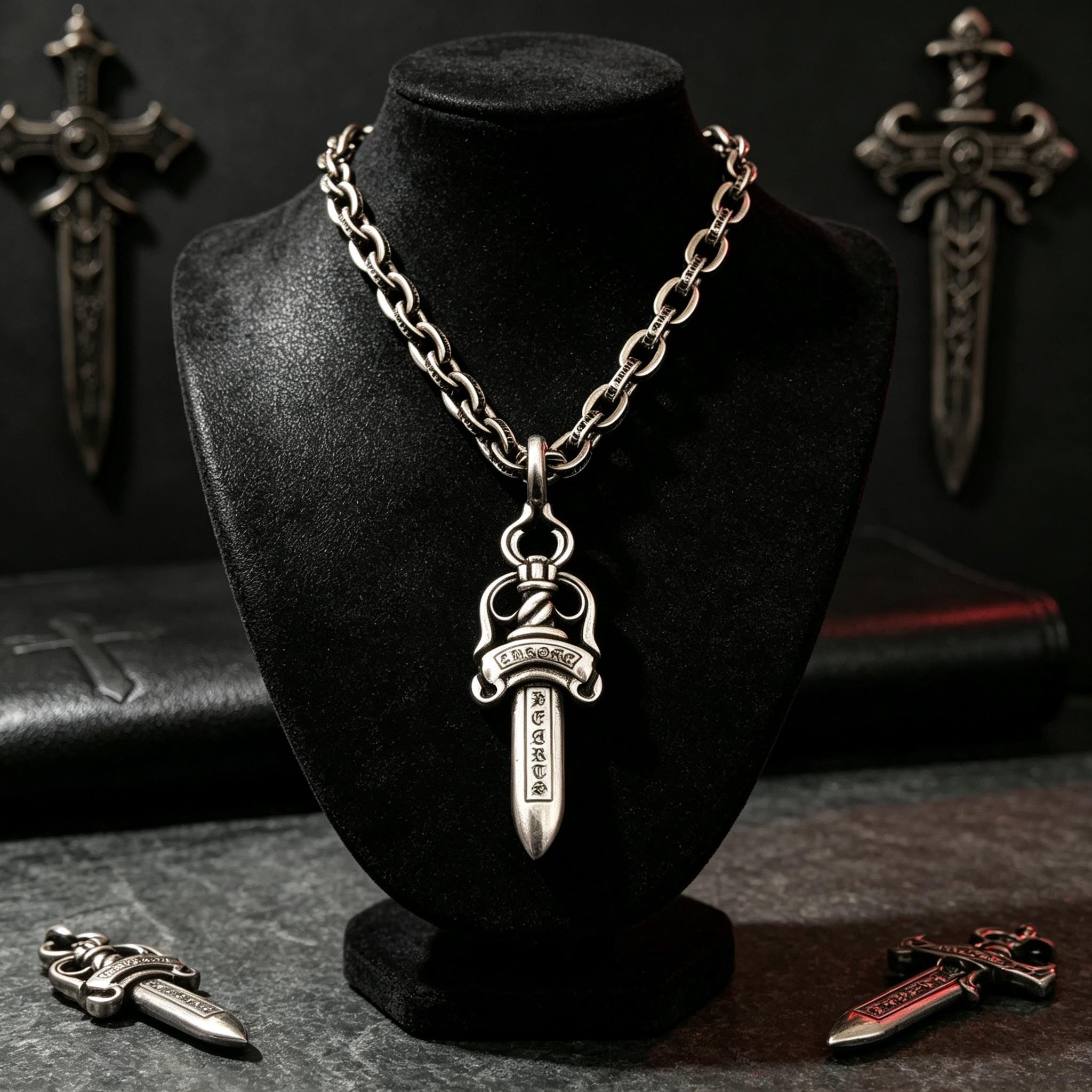 Daggers Chrome Hearts - Etsy