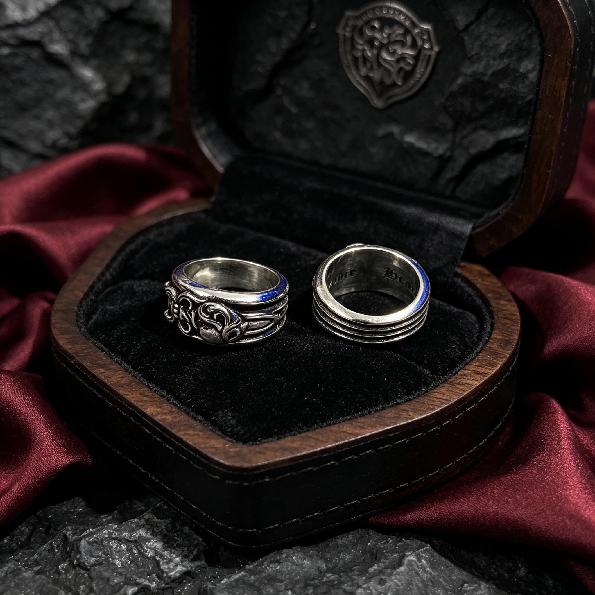 Chrome Hearts Rings Set - Etsy
