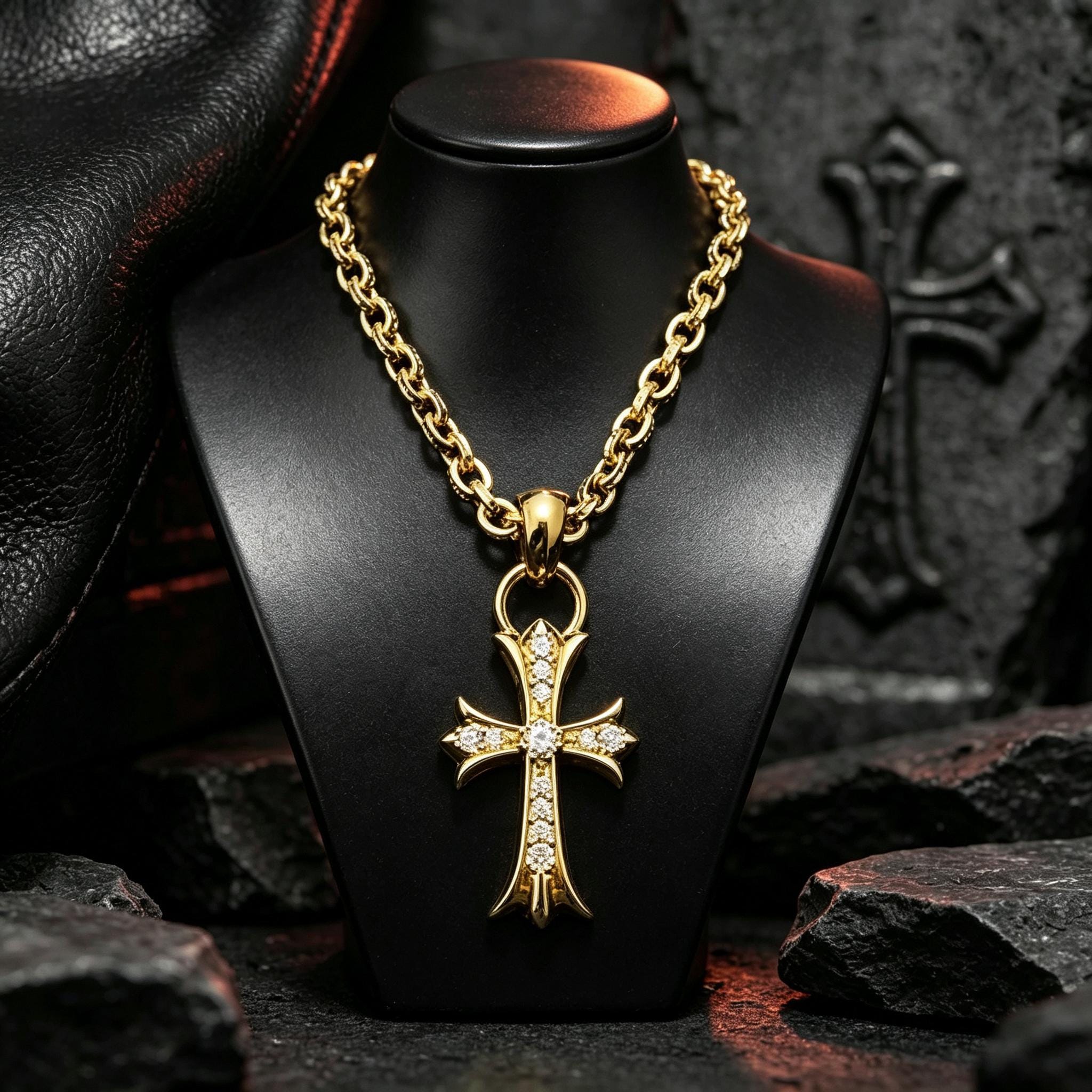 Leather Tag Chrome Hearts - Etsy