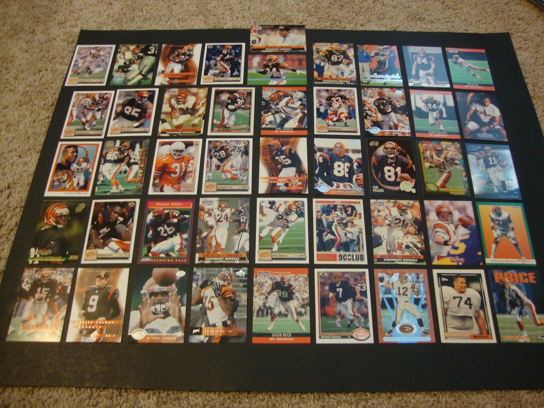 Vintage Team Lot of Cincinnati Bengals Greats Football Cards Etsy