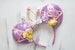 Rapunzel Inspired Minnie Mouse Ears with Crown, Sequins Mini Mouse Ears,Flower Mini Mouse Ears,Disney Mini Mouse Ears