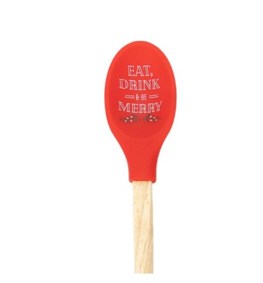 Holiday Silicone Mixing Spoon, Heat Resistant Silicone Spoons