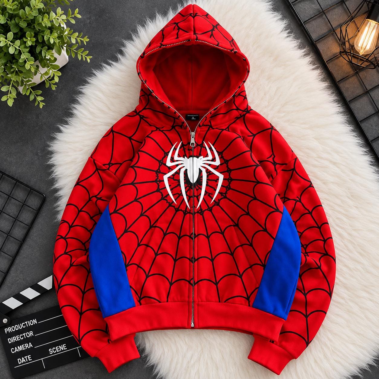 Spiderman zip hoodie - Etsy 日本