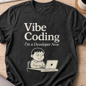 Vibe Coding T-Shirt, Funny AI Programmer Gift for Software Developer