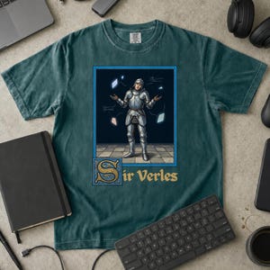 Sir Verles Serverless Knight T-Shirt, Cloud Engineer DevOps Gift, Comfort Colors Graphic Tee