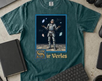 Maglietta Sir Verles Serverless Knight, regalo per ingegnere cloud DevOps, maglietta grafica Comfort Colors