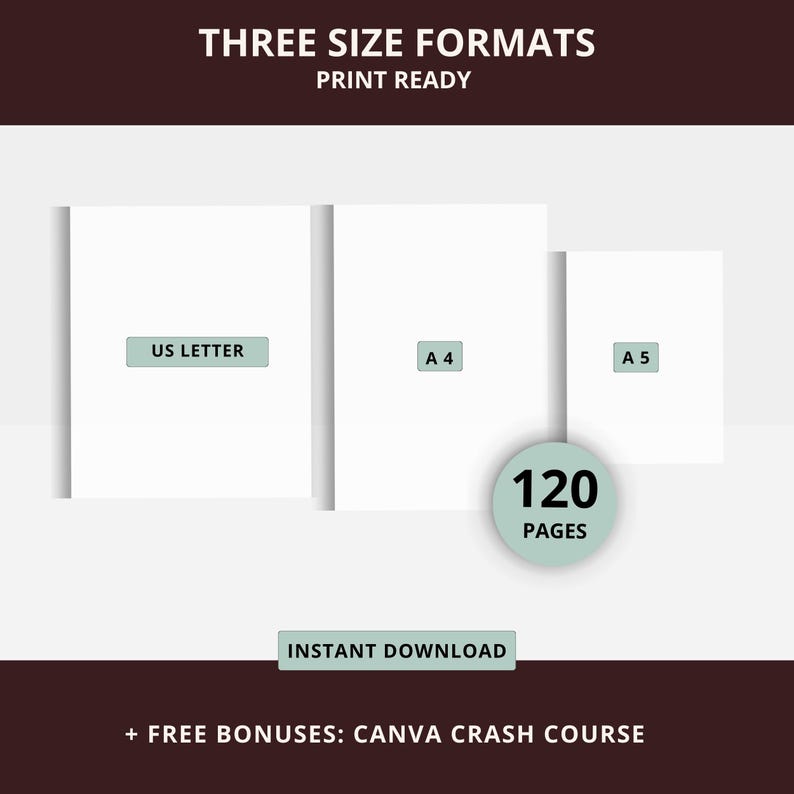 2026-2027 Planner (120 Pages) | Editable Canva Template | PLR Resell Rights | Digital Planner Bundle image 9