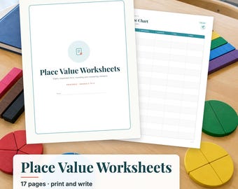 Place Value Worksheets, Expanded Form, Rounding Numbers, Comparing Numbers, 2nd 3rd Grade Math Printable, Number Sense PDF