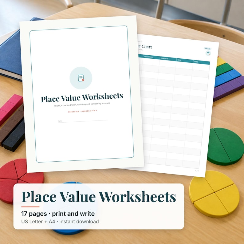 Place Value Worksheets, Expanded Form, Rounding Numbers, Comparing ...