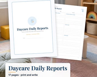 Daycare Daily Report Sheets, Infant Daily Sheet, Toddler Daily Report, Daycare Forms, Sign In Sheet, Childcare Printable PDF