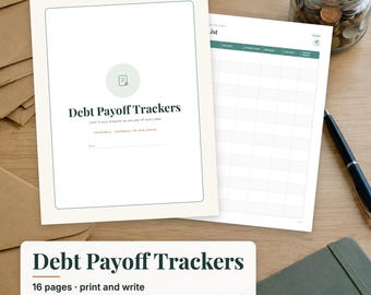 Debt Payoff Tracker Printable, Debt Coloring Tracker, Debt Snowball Worksheet, Credit Card Payoff, Debt Free Chart PDF