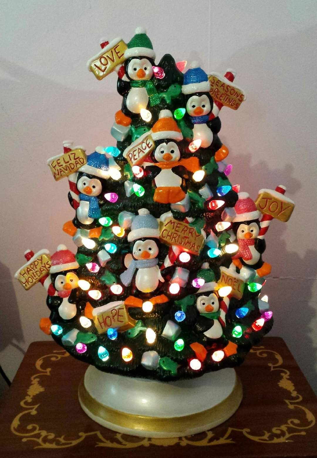 Penguin Christmas Tree. Etsy