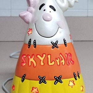 Personalized Girl Ceramic Candy Corn