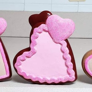 Ceramic double sided hearts
